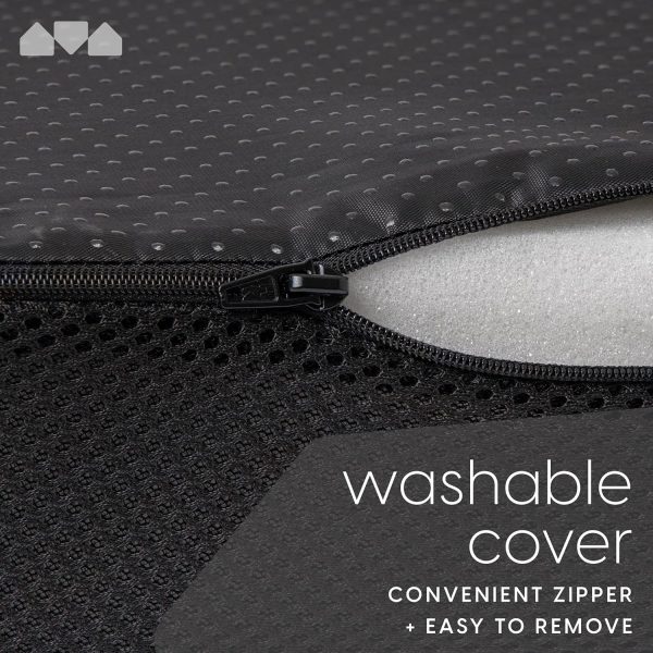 Milliard Memory Foam Seat Cushion Chair Pad 18 x 16 x 3in. with Washable Cover, for Relief and Comfort - Image 6